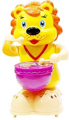 Dheeraj Fashion Drummer Toy with Toy Light, Music and 360 Degree Rotation Toys