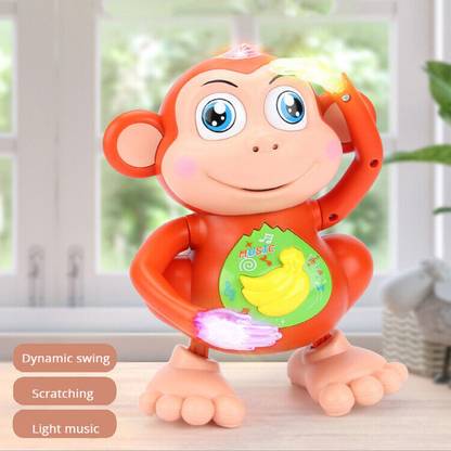 Skstore Dancing Monkey Singing Swing Walking Monkey Toy Musical Toy Gift Item