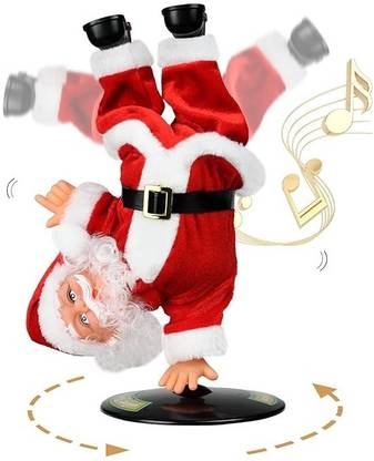 Pepstter Singing Dancing Santa Claus | Musical Rotating Animated Christmas Plush Toy