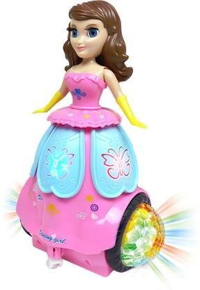 Jongen en Meisje Dancing Princess Doll 360 Degree Rotating Light & Sound Toy