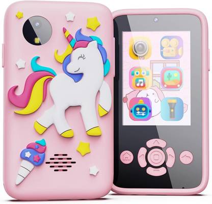 KUNYA Kids Smartphone Toy with MP3 Music Player Dual Camera for Selfies 2.4" Camera