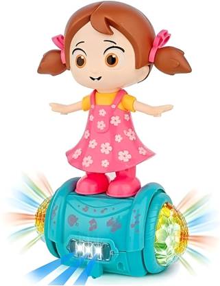 Littlin Rotating Musical Fashion Girl Toy with 5-D Lights and Sound