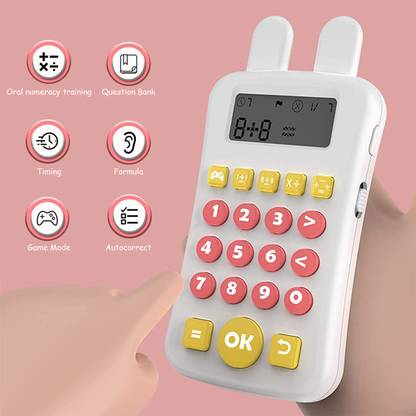 HASTHIP Learning Toys for 3+ Year Old, Math Games Calculator Toy Basic Calculation Game