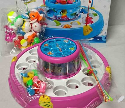 Intelligent FISHING GAME(787) TOY SET ROTARY POND
