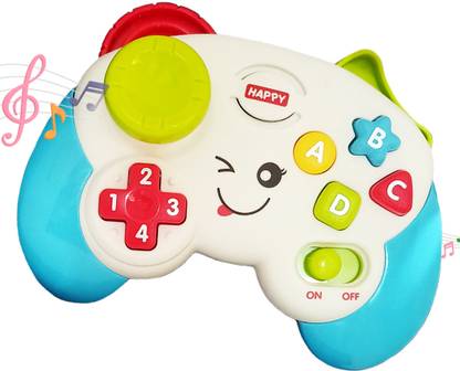 Wembley Game Controller Light And Sound Joystick Toy Interactive Play With Abcd Buttons