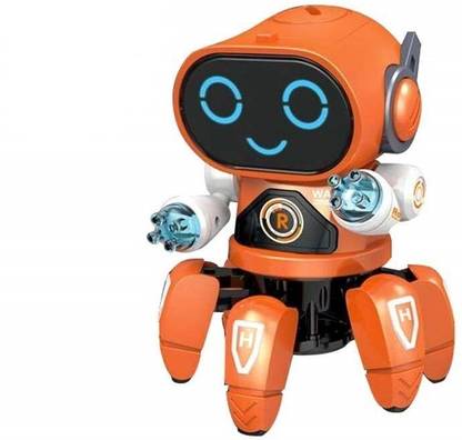 BMT Bot Robot Octopus Style, 6 Legs, Lights, Music & All Direction Movement Toy381