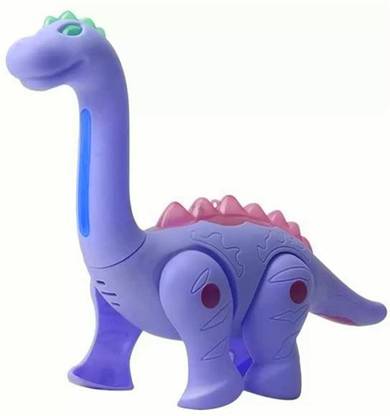 Plutofit Electronic Walking Moving Dinosaur with Flashing LED Lights and Music for Kids,