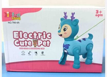 MADRAS TOYS CUTE DEER TOY WITH LIGHT,WALK & MUSIC / COLOR MAY VARY
