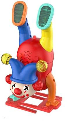ODDEVEN Interactive Robot Clown Toy - Musical Upside Down Clown Toys