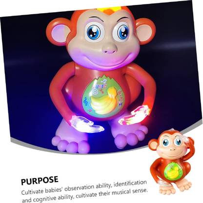 SHOPEE Monkey Toy with Musical Features Hand-Flapping and Left-Right Movements for Kids