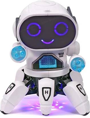 Goyal's Octopus Style Dancing Bot Robot, Colorful Lights & Music, All Direction Movement