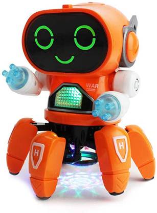 SALEOFF Bot Robot Octopus Style, Colorful Lights, Music-All Direction Movement Toy-124