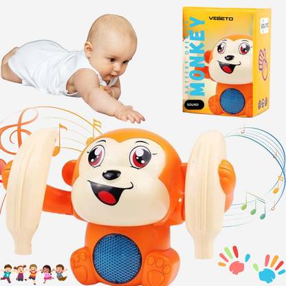 Vebeto Monkey Toy Sensor On-Off | Dancing | Spinning | Rolling | Tumble