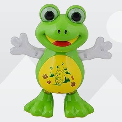 PromoCart Dancing Frog with Flashing LED & Music – Smart Interactive Singing Frog Toy