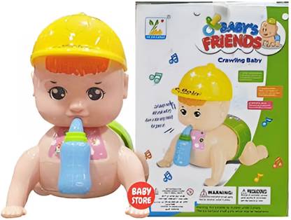 GEEKY KIDZ Crawling baby light and music toy