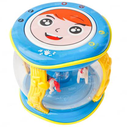 FIDDLERZ Merry Go Round Toy for Baby Rotating Small Carousel Wind Up Music Box for Kids
