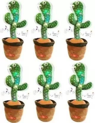 LIBRA Bluetech Dancing cactus Toy Talking Repeat Singing Toy 120 Songs  (Green)