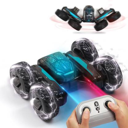 सुपरटॉय Double Sided Stunt RC Car One Key Deformation Vehicle Monster Rock Crawler Off-Road Truck RTR