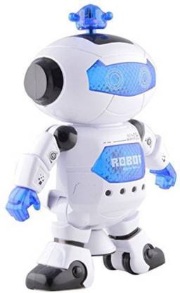 Tinywonders Electric Smart Space Walking Dancing Robot with Music & 3D Lights & 360 Rotation