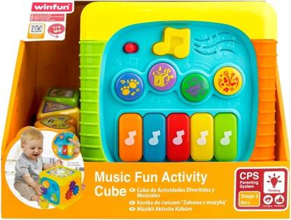 WINFUN Music Fun Activity Cube, Learning Toy & Interactive Play for Toddlers