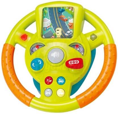 Planet of Toys Simulation Car Steering Wheel Toy for Kids with Music & Light Best Gift for Kids