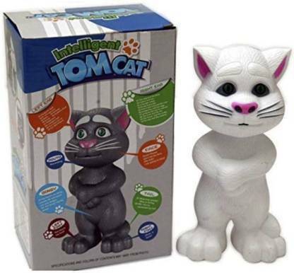 Tricolor Intelligent Tom Cat with voice (Multicolor) (Multicolor)