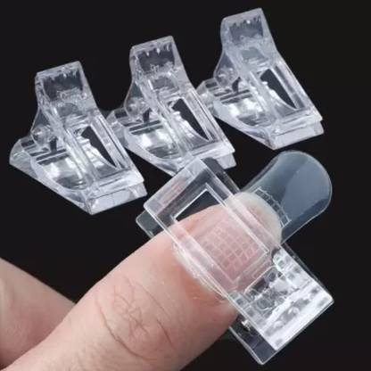 MR.THINDZ Trendy Professional 3Pcs Plastic Transparent Gel Quick Building Nail Tips Clips