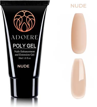Adoere Professional PolyGel Clear Fast Building Nail Enhancement & Extension Gel Polish