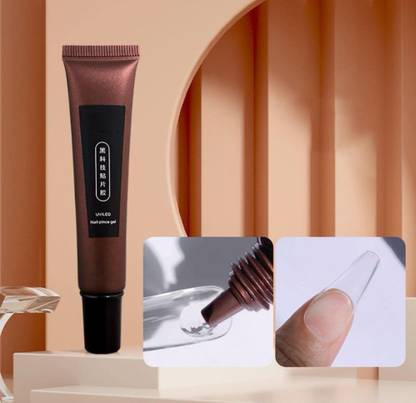 BOLT BEE Gel Nail Glue, Solid Gel for Soft Gel Tips Strong Adhesive Rhinestone Glue Gel