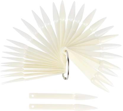 D.B.Z. Professional 50 pcs Nail Sample Sticks Natural Stiletto Nail Color Display