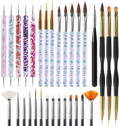 Jubilant 31pcs Nail Art Brushes,Nail Art Tool Set,Nail Dotting Tools,Nail Dust Brush