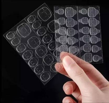 ए आर आर एक्स Nail Glue Sticker Double Sided Waterproof 2 Sheets (48pcs)
