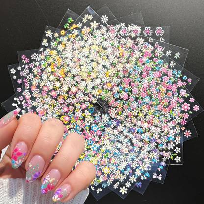Syco Style Mini Flower Nail Art Stickers 30 Sheet