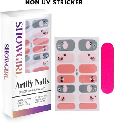 SHOWGIRL Nail Sticker Clover and Rad Colour (Non Uvi Sticker)