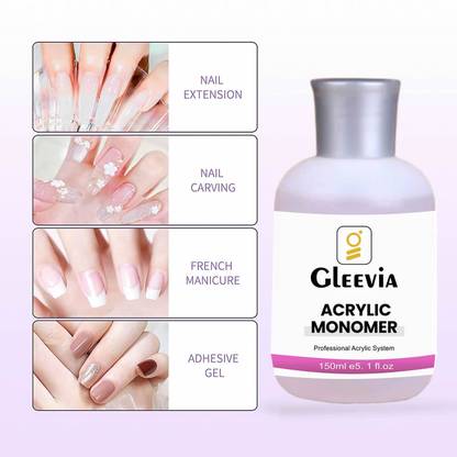 Gleevia Advance Purple Liquid Monomer for Acrylic Powder & Nail Extension - 150ml