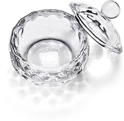 Gleevia Acrylic Liquid Dappen Dish Glassware with Lid for Nail Art Manicure Tools