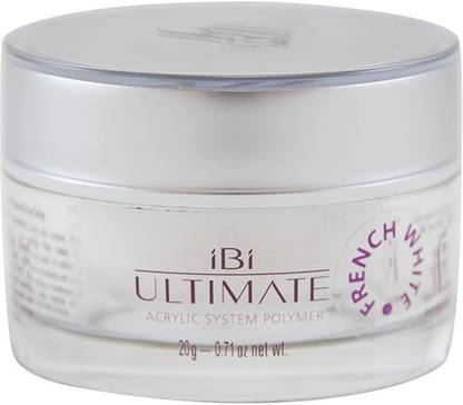 IBI Ultimate French White Acrylic Powder for Nail Art (40gm)