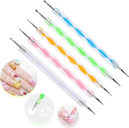 moan's Premium Nail Art Dotting Pen Tools for Nail Design (5 PCS)