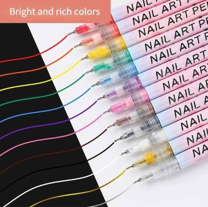 RANORE Amezing Acrylic Paint marker Pens 12 Colours For Nails Design
