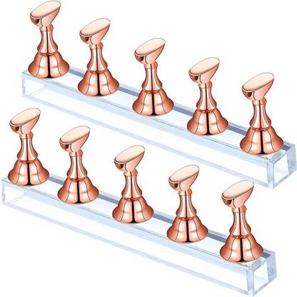 Bluedeal Acrylic Nail Display Stand,Magnetic Nail Practice Holde,Art Stand for False Nail
