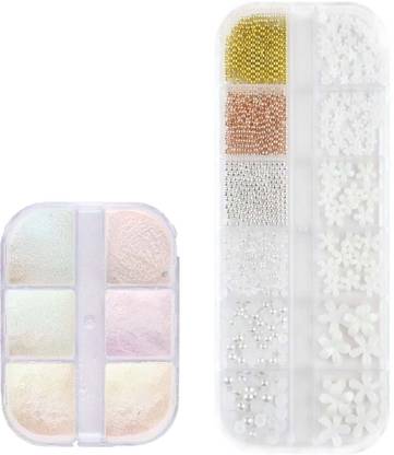 Megan Fox 3D Nail Art Set – 2 Boxes with Multicolor Grid & Designs
