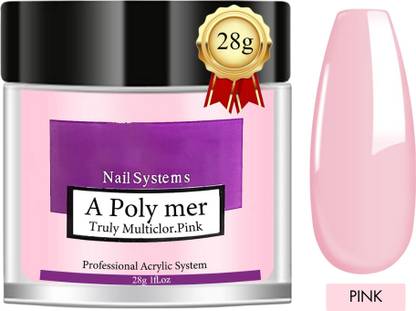 THR3E STROKES Acrylic Nail Powder, Colored Acrylic Powder for Acrylic Nail Extension Carving
