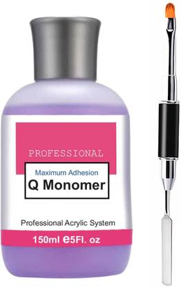 Syco Style Monomer Acrylic Nail Liquid & 2in1 Nail Brush - 150ml