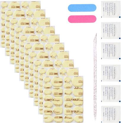 HANNEA Press On Nail Adhesive Tabs 240Pcs With Files Applicator And Alcohol Pads Set
