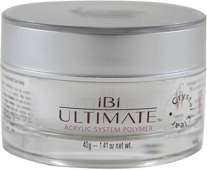 IBI Ultimate French Crystal Clear Acrylic Powder for Nail Art (40gm)