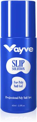 Vayve Polygel Slip Solution, 60ml, Extension Nail Liquid Slip Solution - Clear