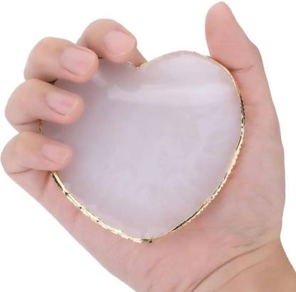 BOLT BEE BOLT BEE Resin Palette Gold Edge Holder Heart Shaped Color Makeup Mixing
