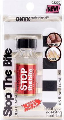Onyx Professional "Stop The Bite" Nail Biting & Thumb Sucking Deterrent Nail Polish 0.5 Fl Oz