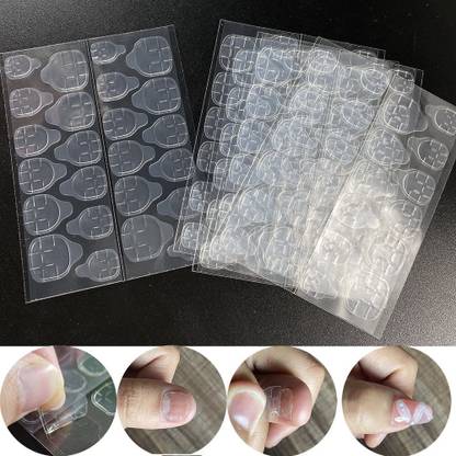 TBC 5 Sheets (120pcs) Double-side Nail Glue Sticker, Stick on, Glue Tabs