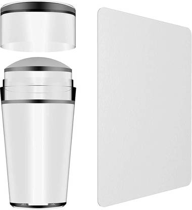 URBANMAC Soft Silicone Jelly Nail Stamper Tool Nail Art Stamper Kit for French Nail